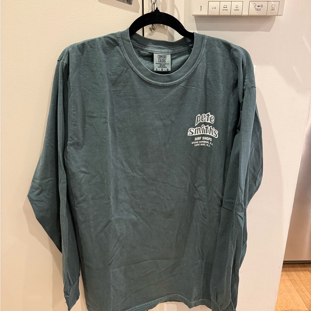 Comfort Colors Men's Long Sleeve Tee - Slate Green